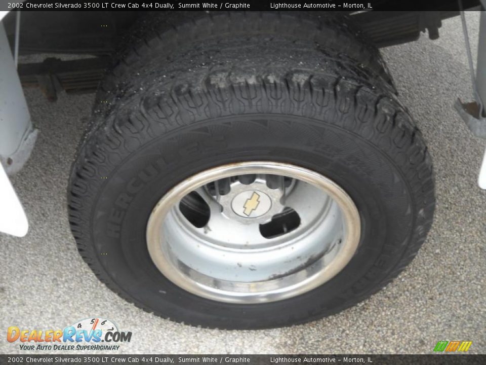 2002 Chevrolet Silverado 3500 LT Crew Cab 4x4 Dually Summit White / Graphite Photo #11