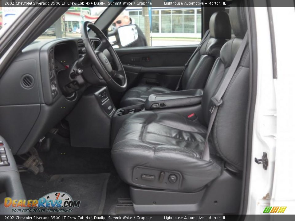 2002 Chevrolet Silverado 3500 LT Crew Cab 4x4 Dually Summit White / Graphite Photo #14