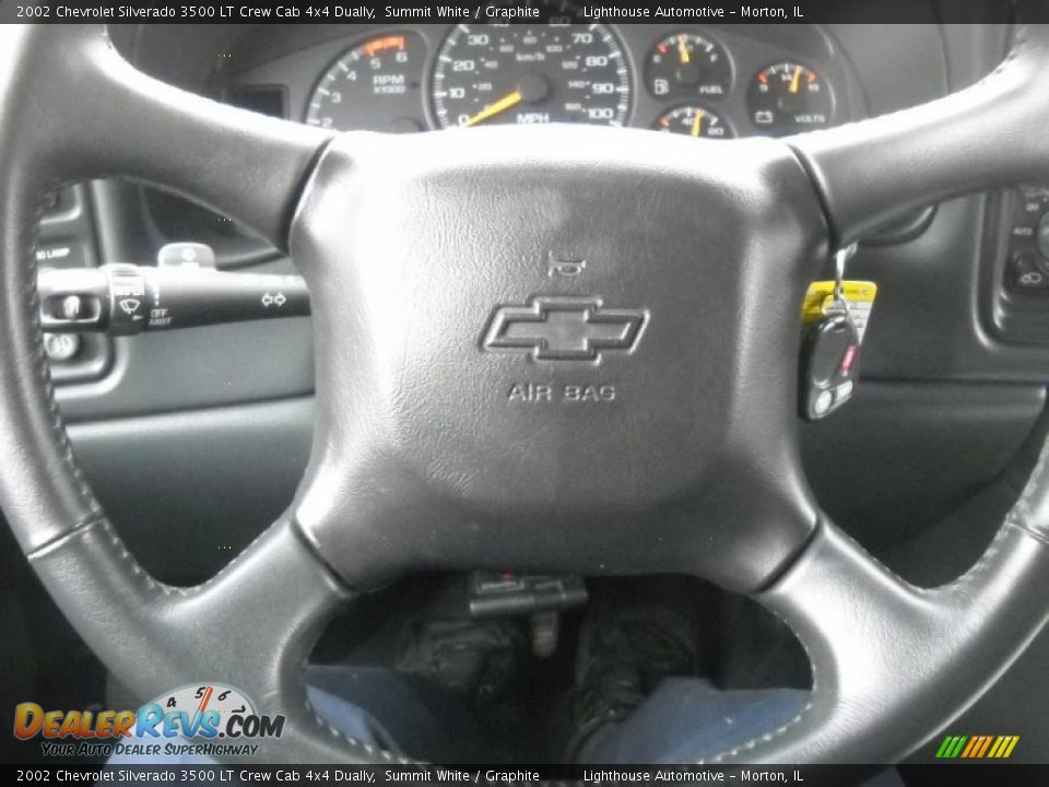 2002 Chevrolet Silverado 3500 LT Crew Cab 4x4 Dually Summit White / Graphite Photo #16