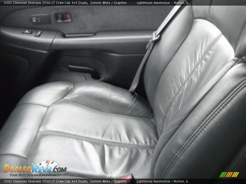 2002 Chevrolet Silverado 3500 LT Crew Cab 4x4 Dually Summit White / Graphite Photo #24