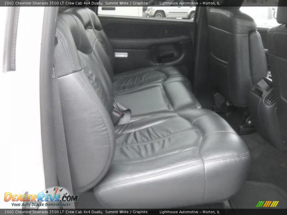 2002 Chevrolet Silverado 3500 LT Crew Cab 4x4 Dually Summit White / Graphite Photo #26