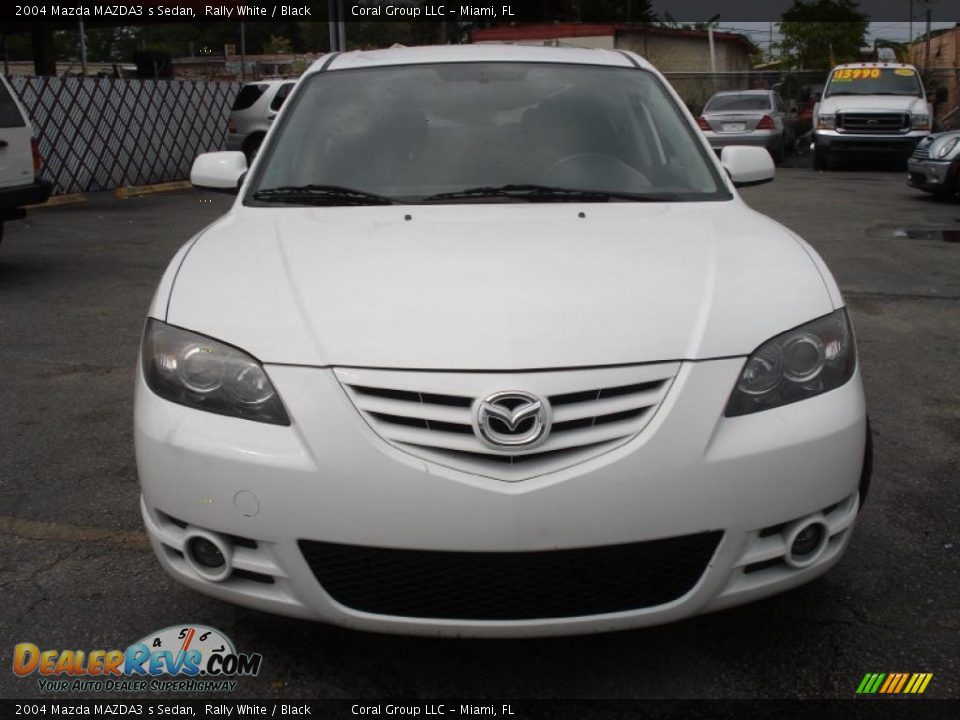 2004 Mazda MAZDA3 s Sedan Rally White / Black Photo #2