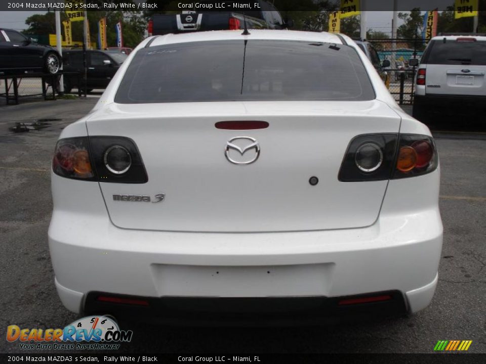 2004 Mazda MAZDA3 s Sedan Rally White / Black Photo #5