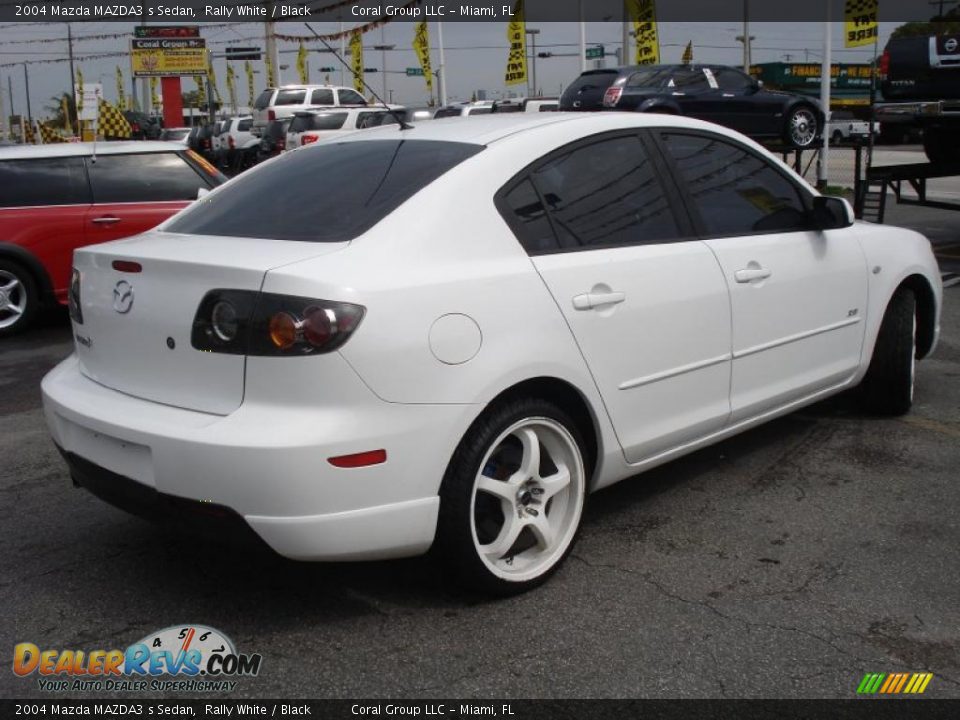 2004 Mazda MAZDA3 s Sedan Rally White / Black Photo #6