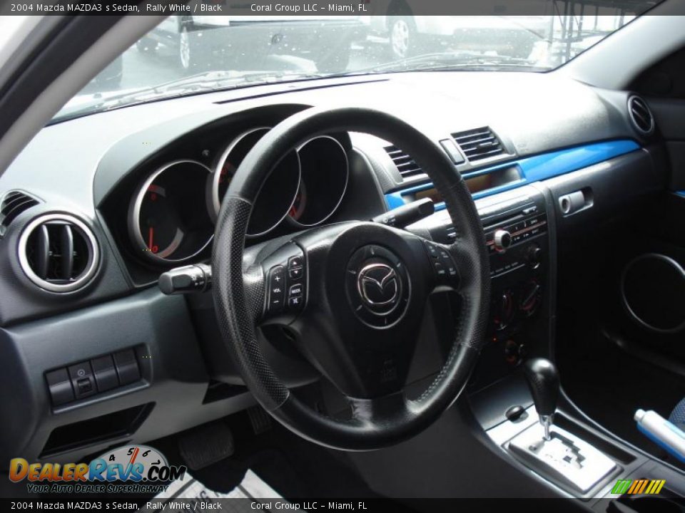 2004 Mazda MAZDA3 s Sedan Rally White / Black Photo #8