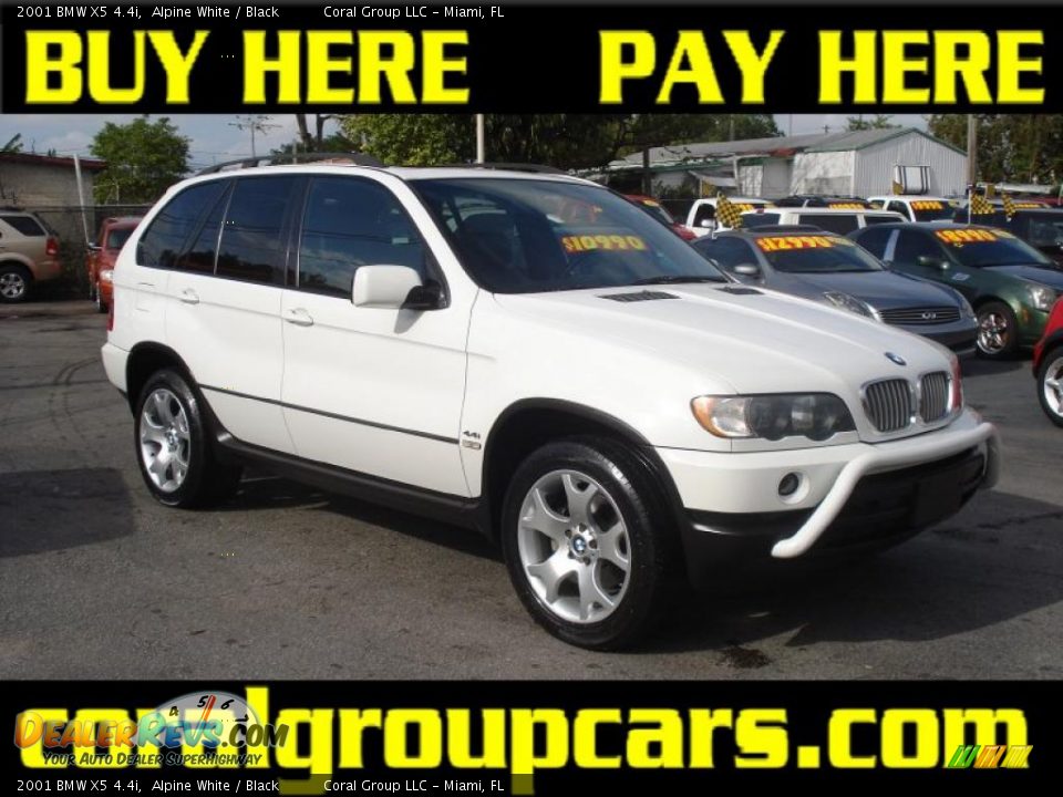 2001 BMW X5 4.4i Alpine White / Black Photo #1