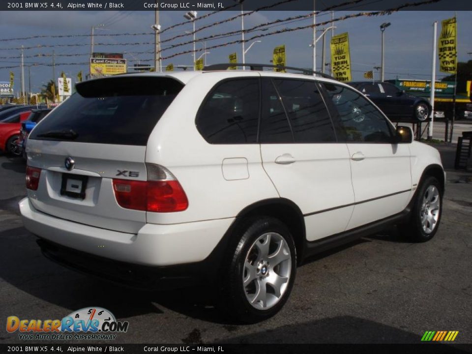 2001 BMW X5 4.4i Alpine White / Black Photo #6