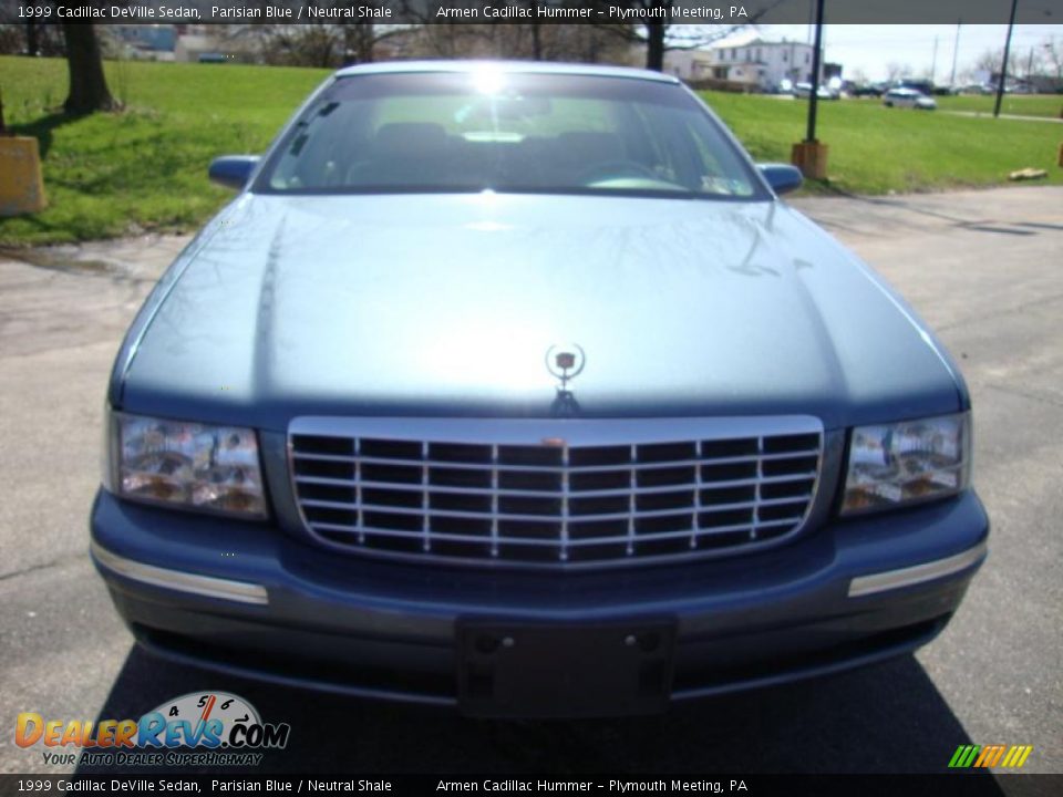 1999 Cadillac DeVille Sedan Parisian Blue / Neutral Shale Photo #3