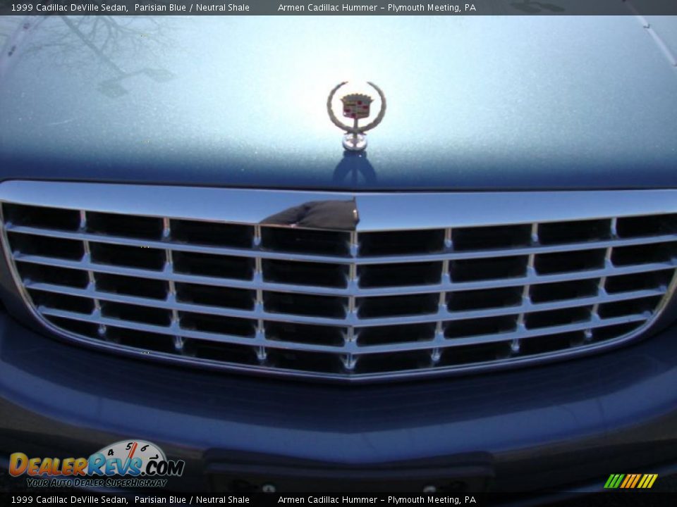 1999 Cadillac DeVille Sedan Parisian Blue / Neutral Shale Photo #29