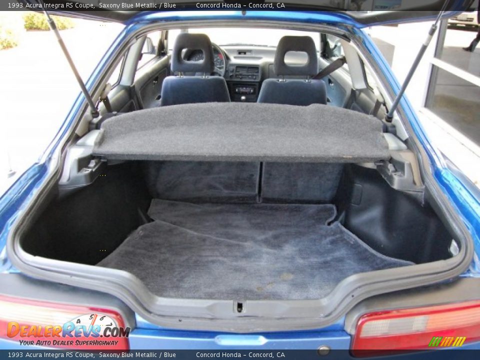 1993 Acura Integra RS Coupe Saxony Blue Metallic / Blue Photo #10