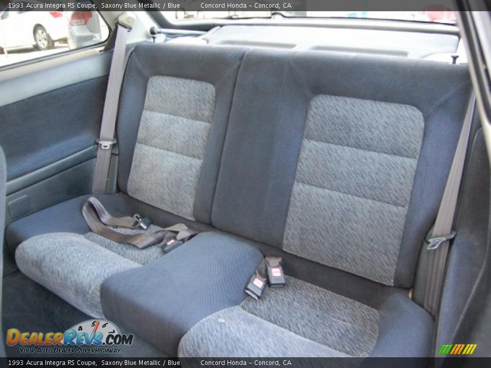 1993 Acura Integra RS Coupe Saxony Blue Metallic / Blue Photo #11