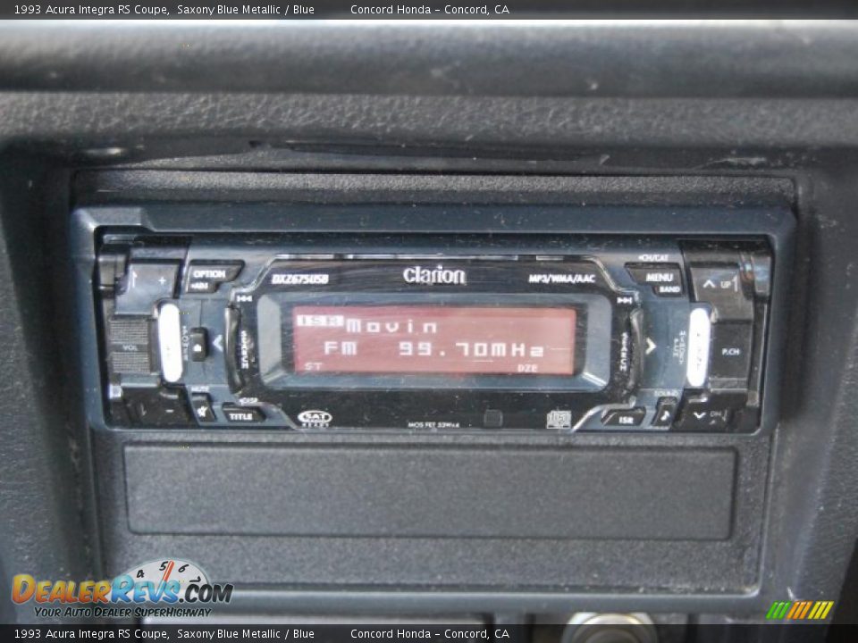 1993 Acura Integra RS Coupe Saxony Blue Metallic / Blue Photo #13