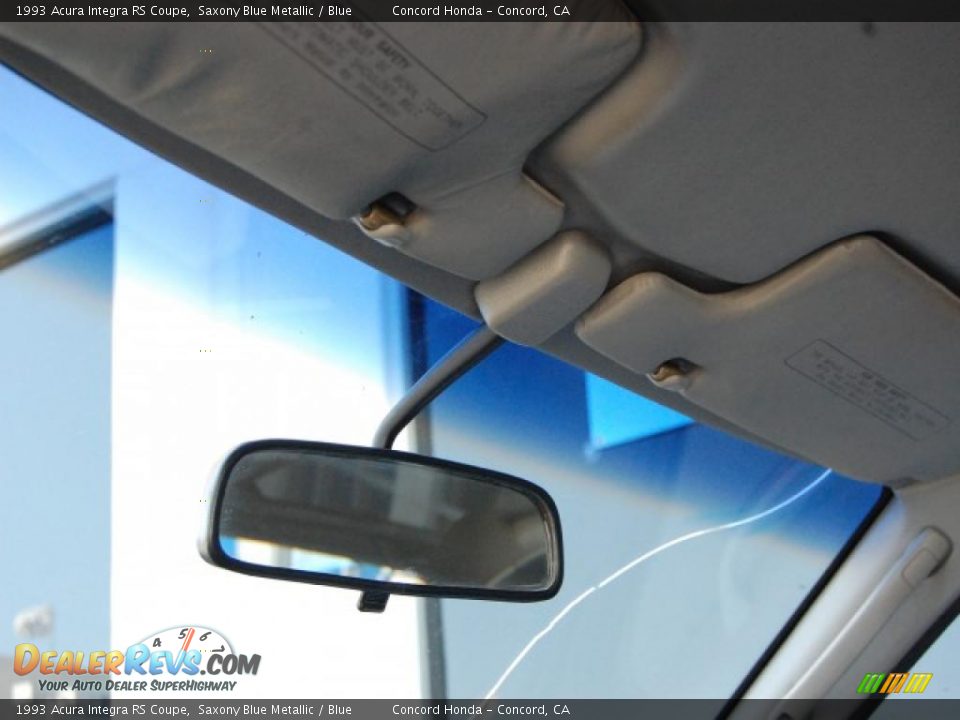1993 Acura Integra RS Coupe Saxony Blue Metallic / Blue Photo #14