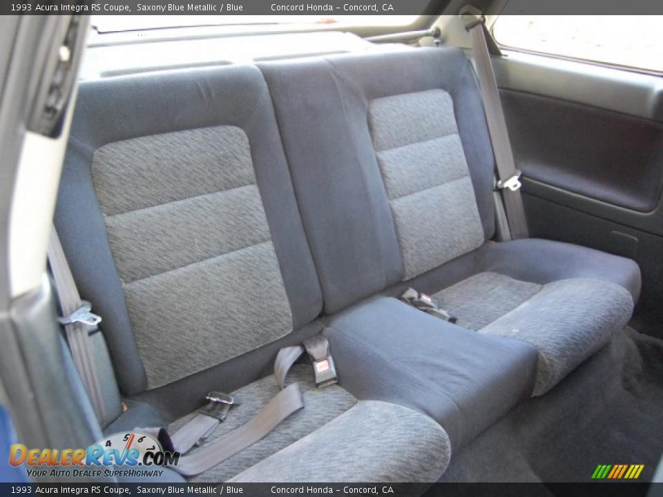 1993 Acura Integra RS Coupe Saxony Blue Metallic / Blue Photo #15