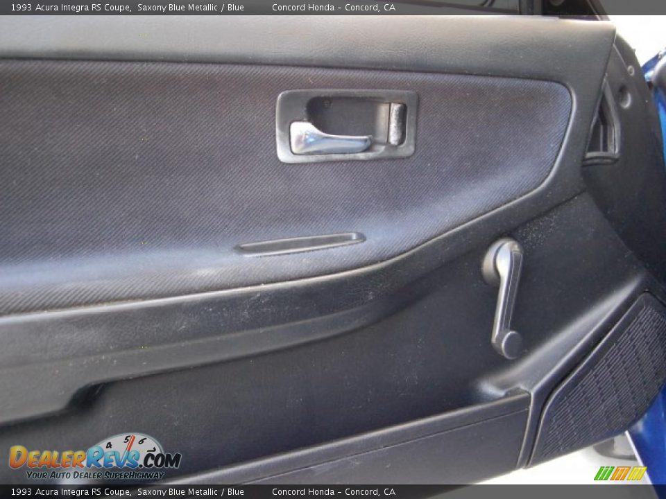 1993 Acura Integra RS Coupe Saxony Blue Metallic / Blue Photo #17