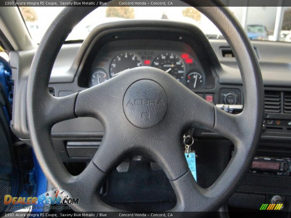 1993 Acura Integra RS Coupe Saxony Blue Metallic / Blue Photo #20
