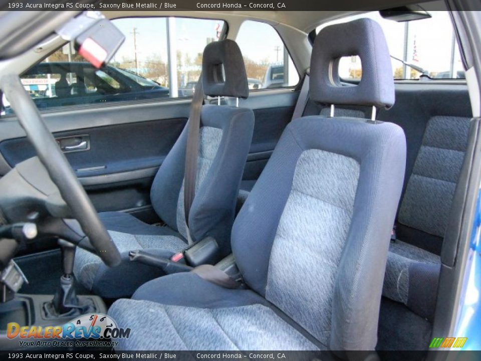 1993 Acura Integra RS Coupe Saxony Blue Metallic / Blue Photo #22