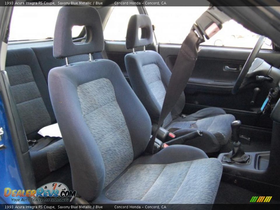 1993 Acura Integra RS Coupe Saxony Blue Metallic / Blue Photo #26