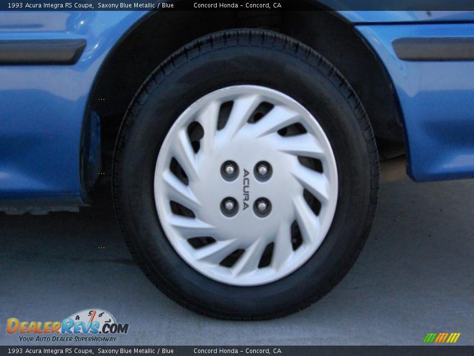 1993 Acura Integra RS Coupe Saxony Blue Metallic / Blue Photo #30