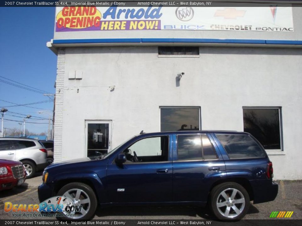 2007 Chevrolet TrailBlazer SS 4x4 Imperial Blue Metallic / Ebony Photo #3