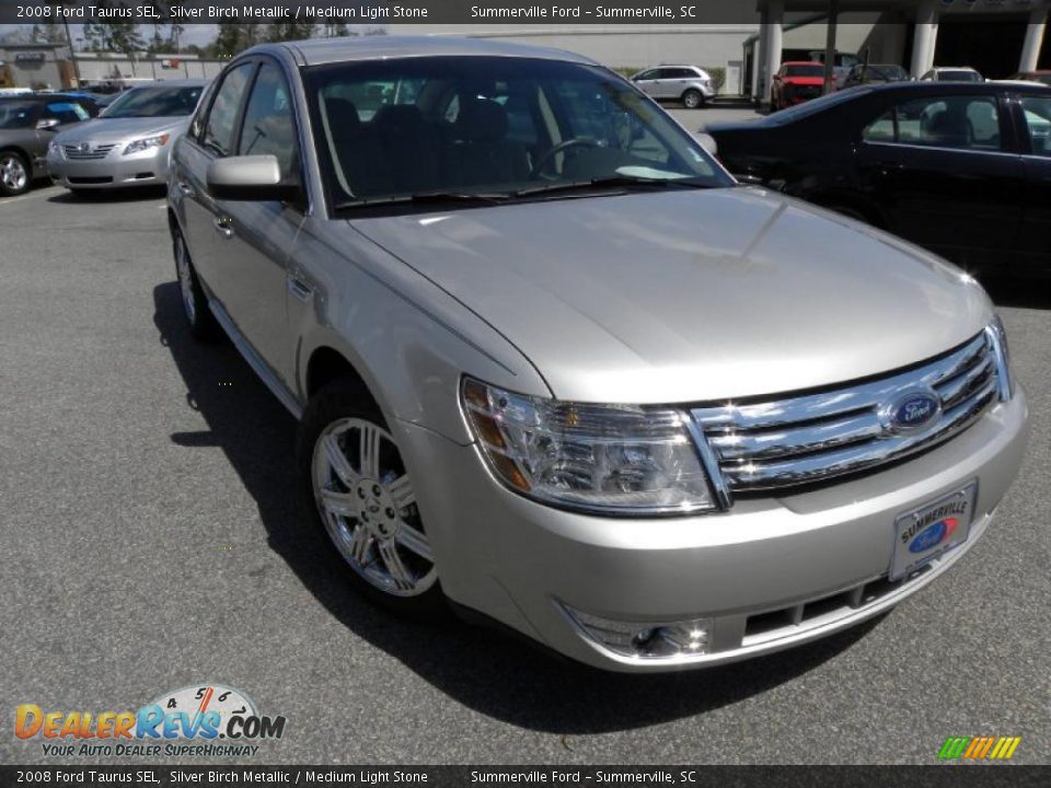2008 Ford Taurus SEL Silver Birch Metallic / Medium Light Stone Photo #1