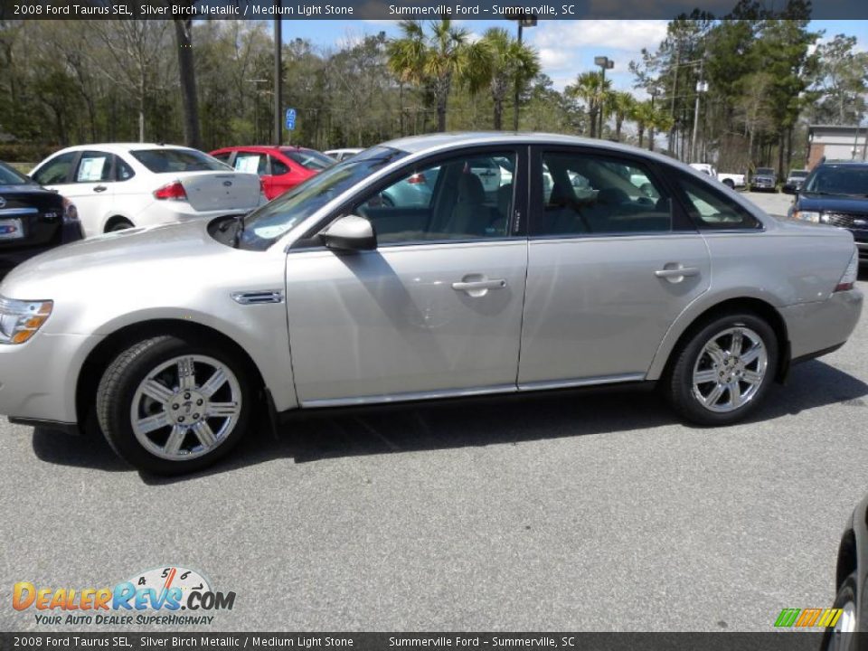 2008 Ford Taurus SEL Silver Birch Metallic / Medium Light Stone Photo #2