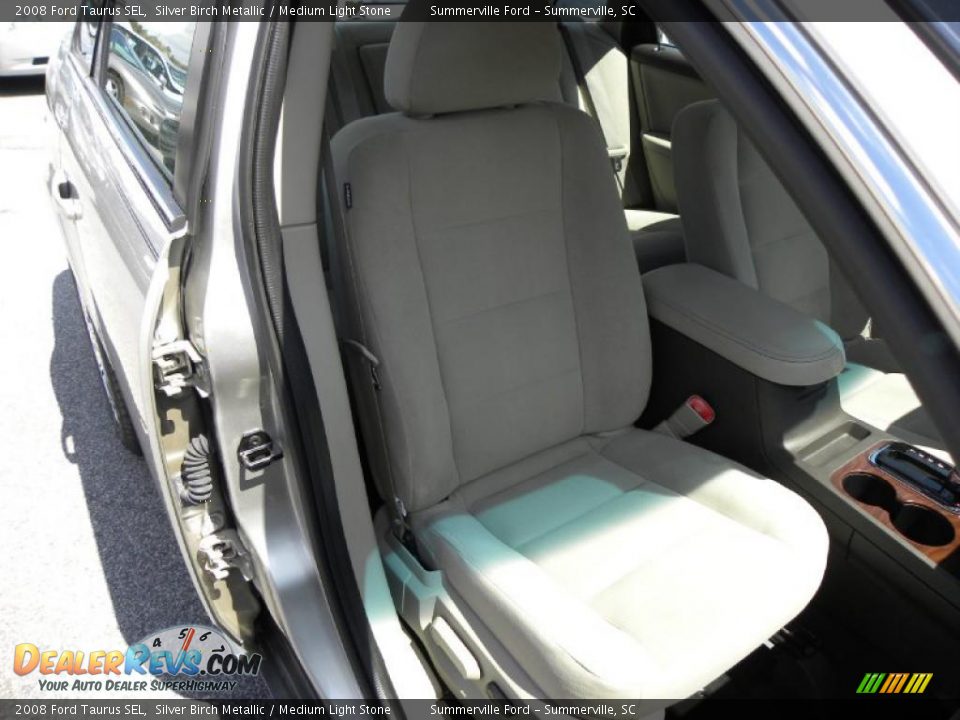 2008 Ford Taurus SEL Silver Birch Metallic / Medium Light Stone Photo #8
