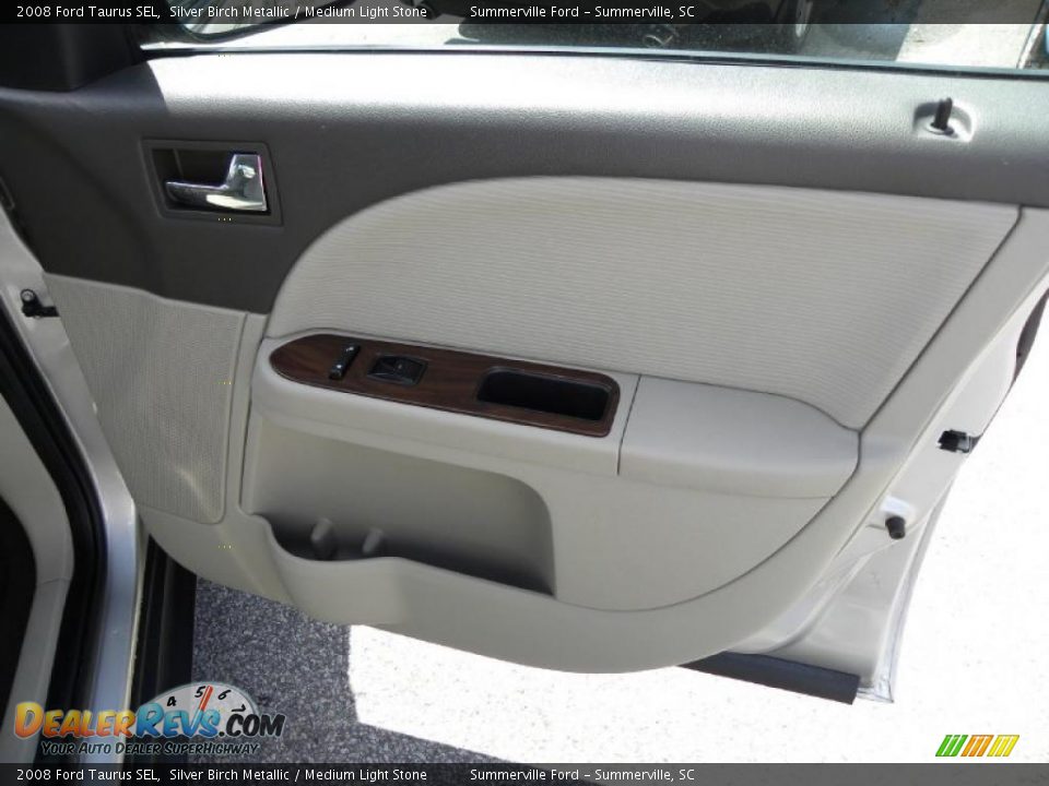 2008 Ford Taurus SEL Silver Birch Metallic / Medium Light Stone Photo #9