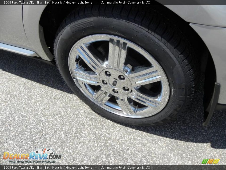 2008 Ford Taurus SEL Silver Birch Metallic / Medium Light Stone Photo #16
