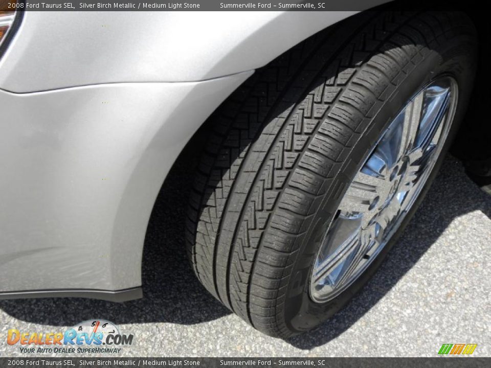 2008 Ford Taurus SEL Silver Birch Metallic / Medium Light Stone Photo #17