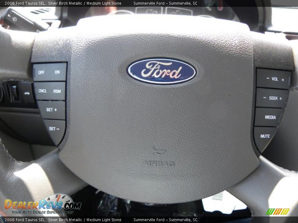 2008 Ford Taurus SEL Silver Birch Metallic / Medium Light Stone Photo #21