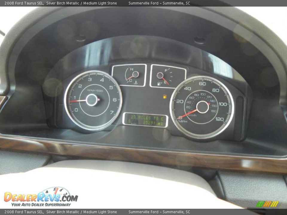 2008 Ford Taurus SEL Silver Birch Metallic / Medium Light Stone Photo #22