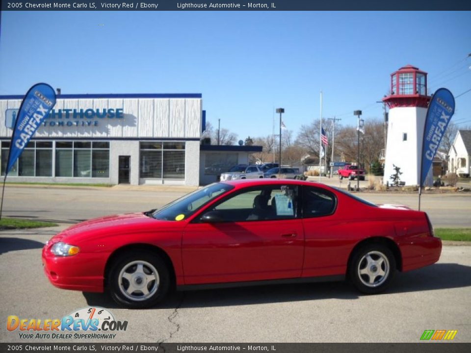 2005 Chevrolet Monte Carlo LS Victory Red / Ebony Photo #2