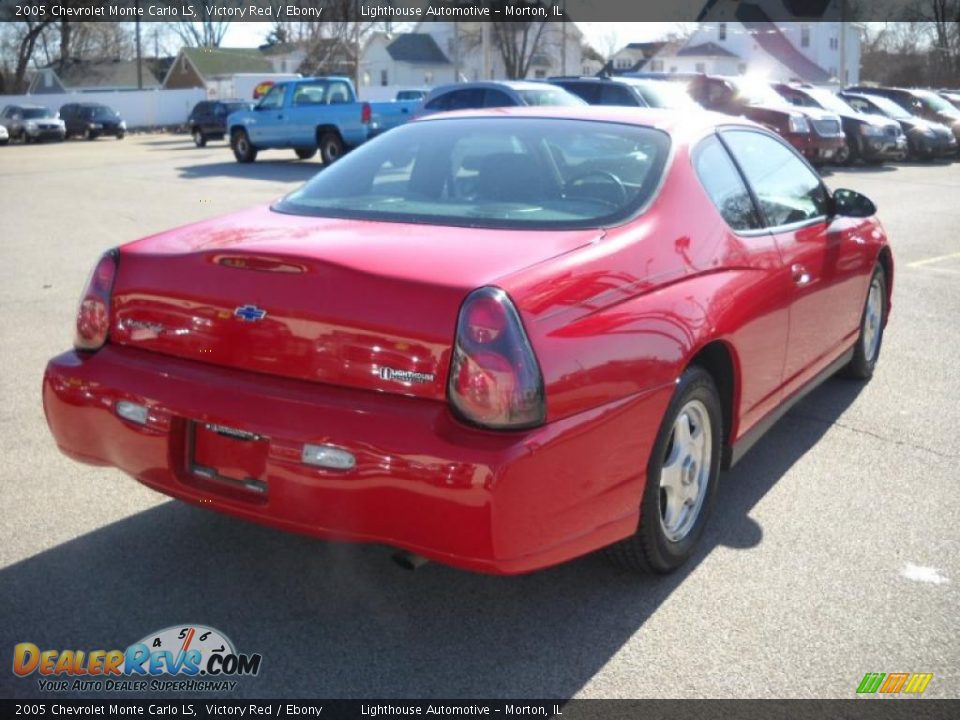 2005 Chevrolet Monte Carlo LS Victory Red / Ebony Photo #7