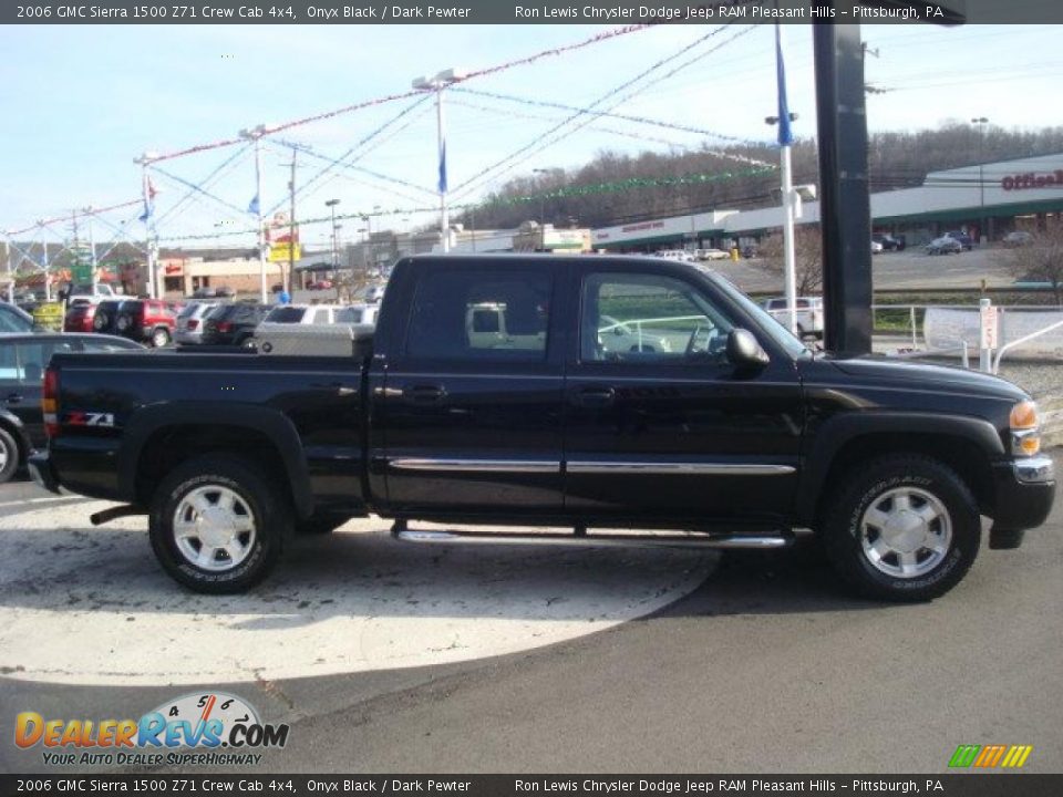 2006 GMC Sierra 1500 Z71 Crew Cab 4x4 Onyx Black / Dark Pewter Photo #5