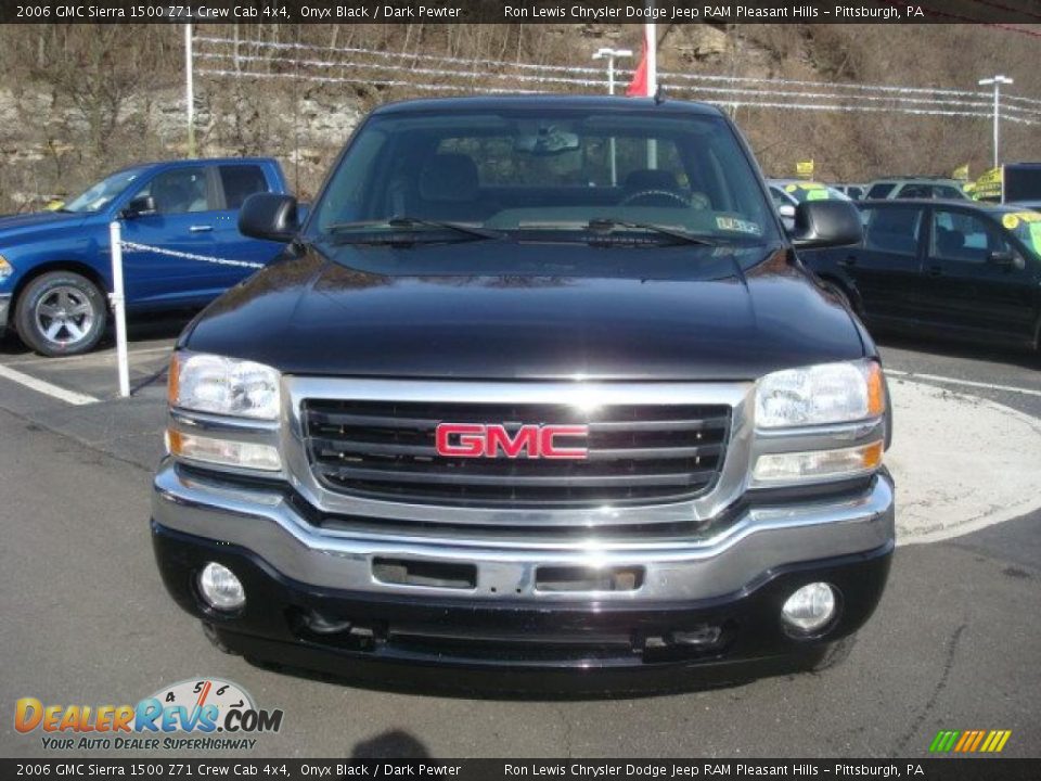 2006 GMC Sierra 1500 Z71 Crew Cab 4x4 Onyx Black / Dark Pewter Photo #7