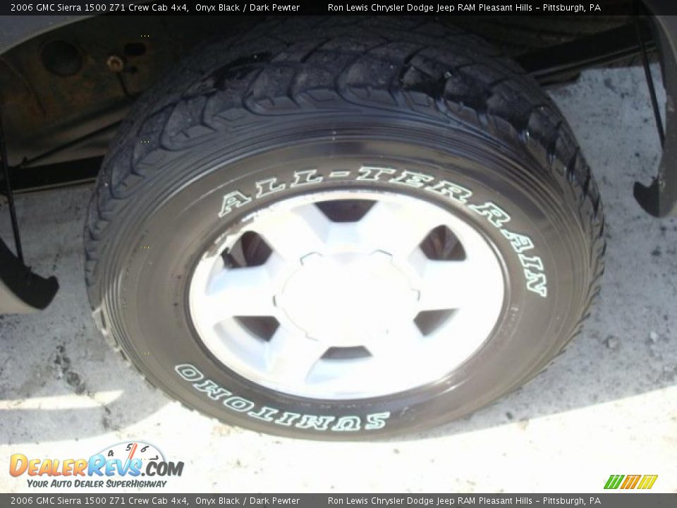 2006 GMC Sierra 1500 Z71 Crew Cab 4x4 Onyx Black / Dark Pewter Photo #10