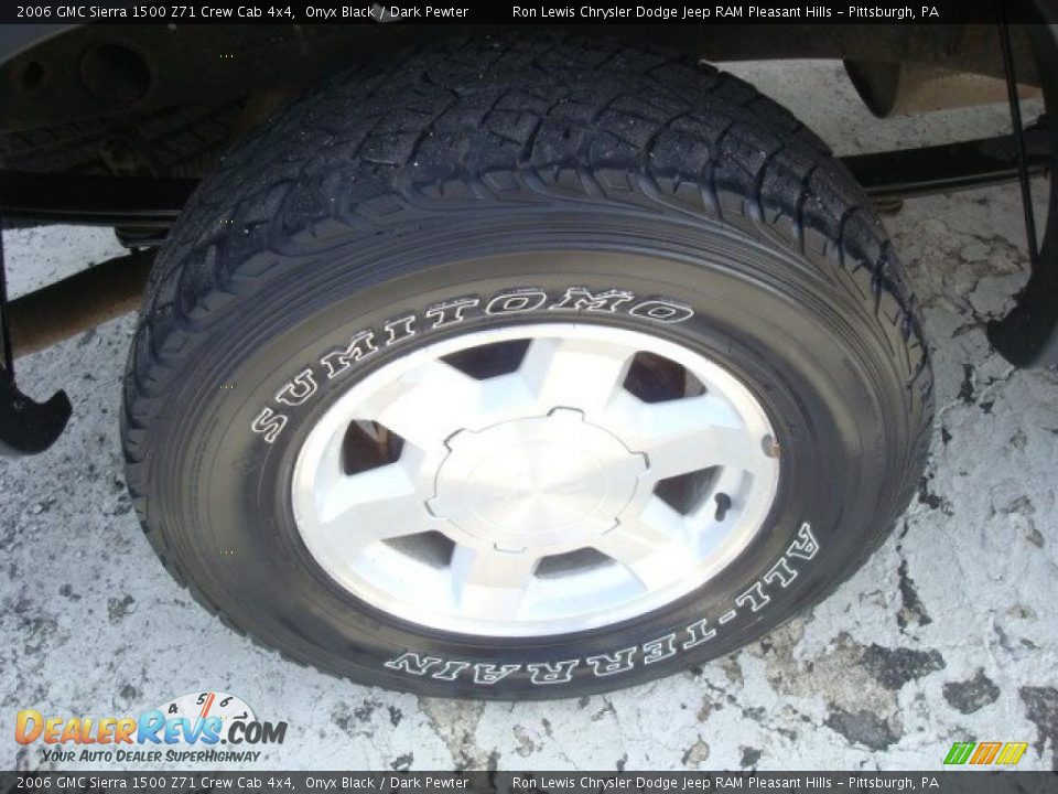 2006 GMC Sierra 1500 Z71 Crew Cab 4x4 Onyx Black / Dark Pewter Photo #12