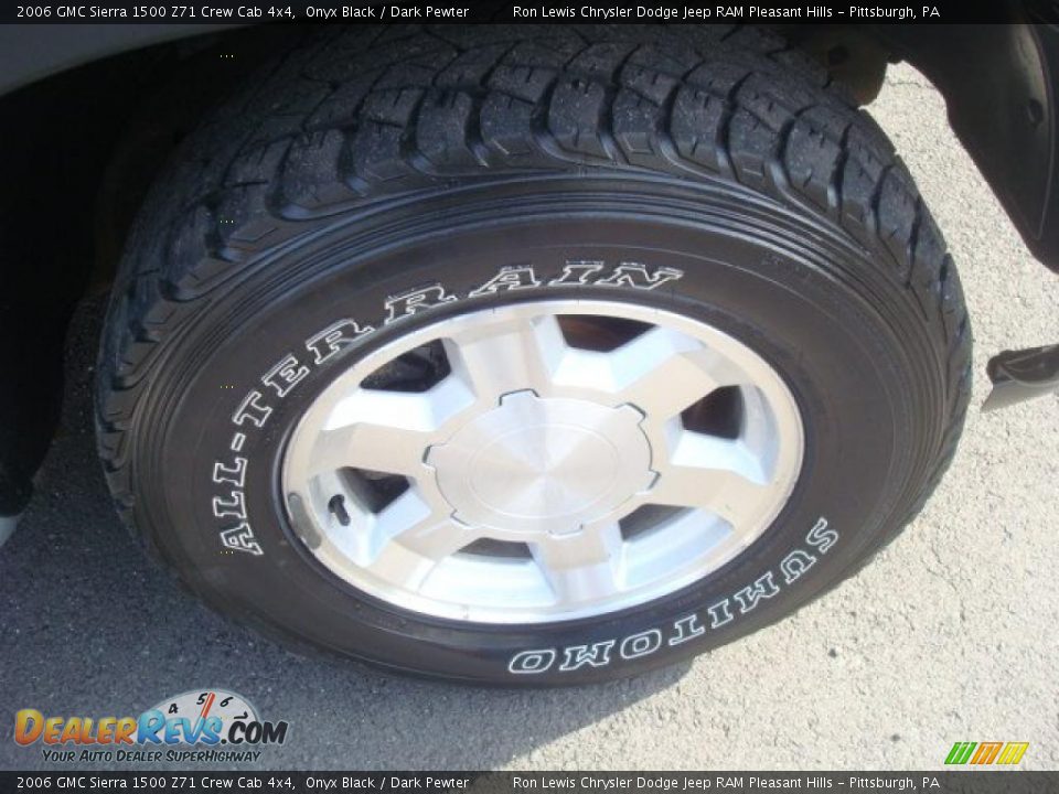2006 GMC Sierra 1500 Z71 Crew Cab 4x4 Onyx Black / Dark Pewter Photo #13