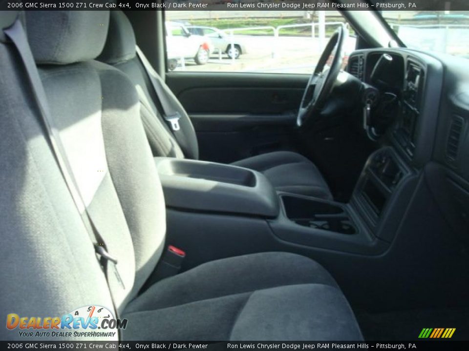2006 GMC Sierra 1500 Z71 Crew Cab 4x4 Onyx Black / Dark Pewter Photo #14