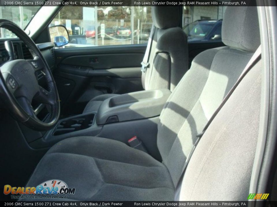 2006 GMC Sierra 1500 Z71 Crew Cab 4x4 Onyx Black / Dark Pewter Photo #19