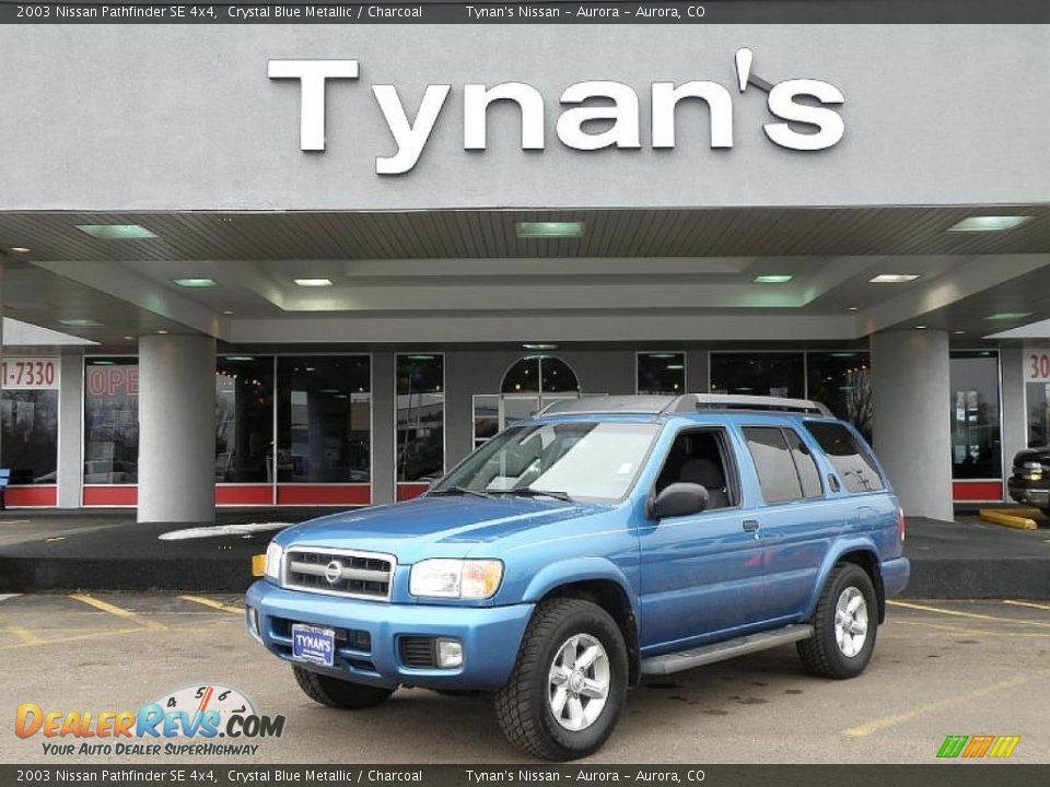 2003 Nissan Pathfinder SE 4x4 Crystal Blue Metallic / Charcoal Photo #1