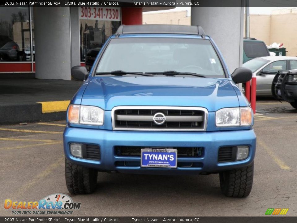 2003 Nissan Pathfinder SE 4x4 Crystal Blue Metallic / Charcoal Photo #2