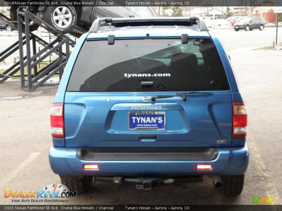 2003 Nissan Pathfinder SE 4x4 Crystal Blue Metallic / Charcoal Photo #5