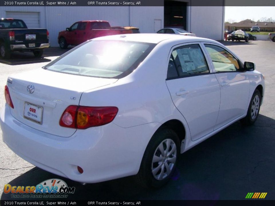 2010 Toyota Corolla LE Super White / Ash Photo #4