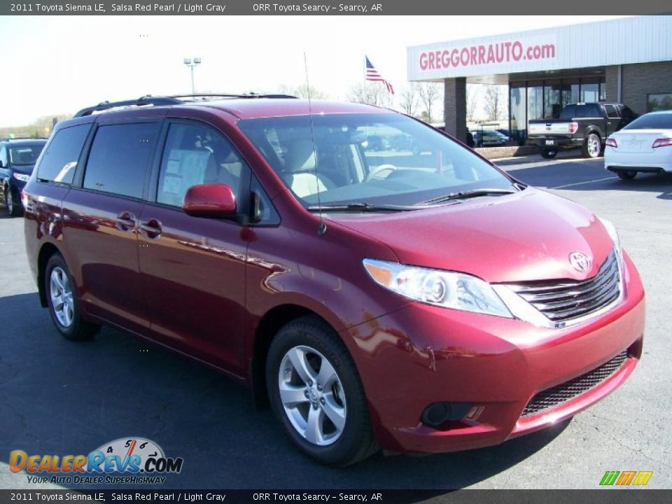 2011 Toyota Sienna LE Salsa Red Pearl / Light Gray Photo #1