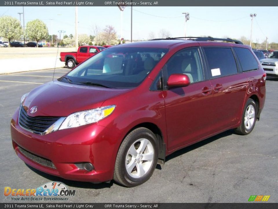 2011 Toyota Sienna LE Salsa Red Pearl / Light Gray Photo #2