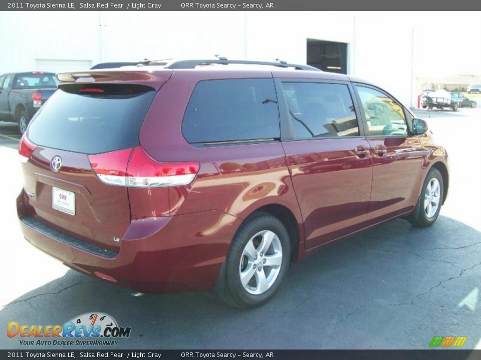 2011 Toyota Sienna LE Salsa Red Pearl / Light Gray Photo #4