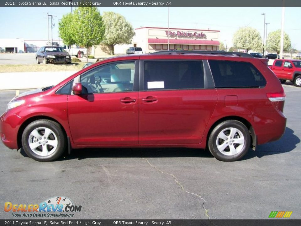 2011 Toyota Sienna LE Salsa Red Pearl / Light Gray Photo #5