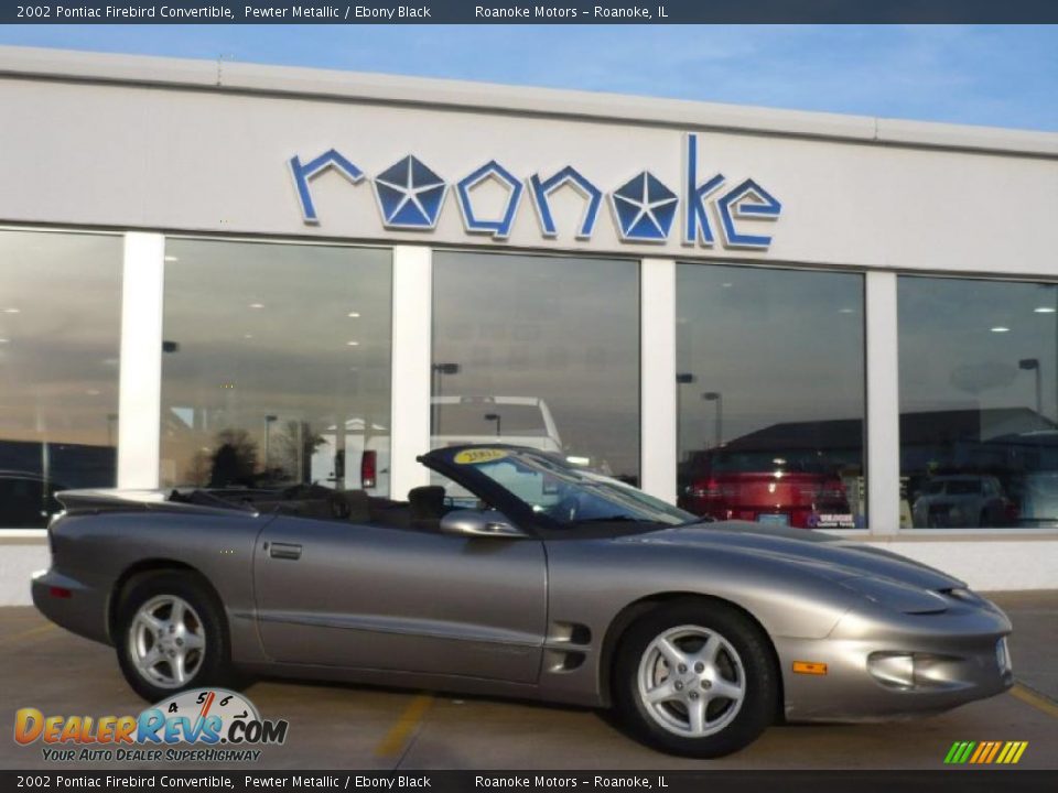 2002 Pontiac Firebird Convertible Pewter Metallic / Ebony Black Photo #1